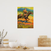 Pony Express 🌄 Kit Carson Historischer Cowboy Pos Poster (Küche)