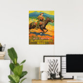 Pony Express 🌄 Kit Carson Historischer Cowboy Pos Poster (Heimbüro)
