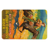 Pony Express 🌄 Kit Carson Historischer Cowboy vin Magnet (Horizontal)