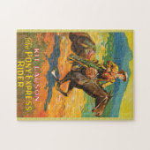 Pony Express 🌄 Kit Carson Historischer Cowboy vin Puzzle (Horizontal)