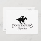 Pony Express-Pipeline Postkarte (Vorne/Hinten)