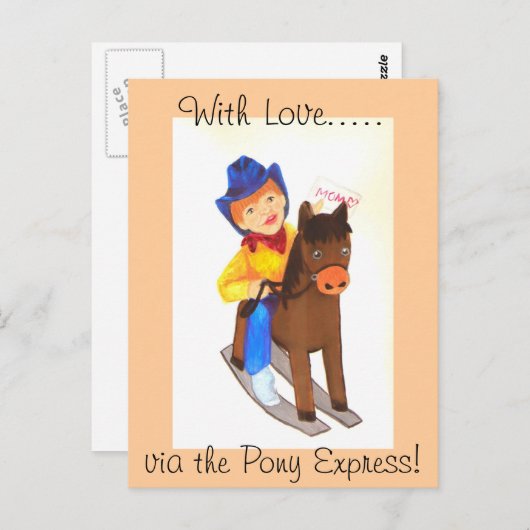 Pony Express Postkarte (Vorne/Hinten)