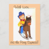 Pony Express Postkarte (Vorderseite)