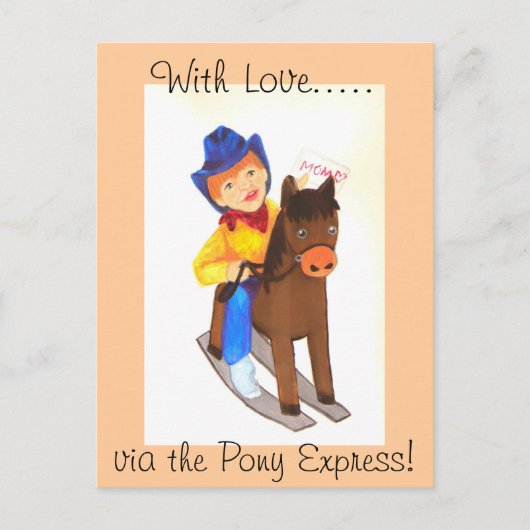 Pony Express Postkarte (Vorderseite)