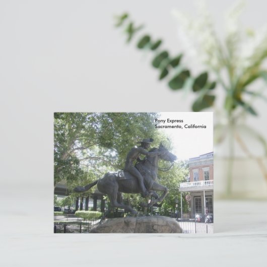 Pony Express Postkarte (Stehend Vorderseite)