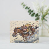 Pony Express Postkarte (Stehend Vorderseite)