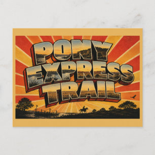 Pony Express Trail Missouri River Prairie Bluffs Postkarte