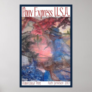 PONY EXPRESS U.S.A. POSTER