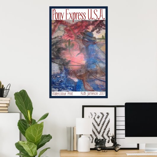 PONY EXPRESS U.S.A. POSTER (Heimbüro)