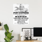 Pony-Express-Werbung Poster (Heimbüro)