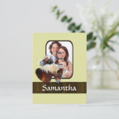 Pony-Fotovorlage Postkarte (Stehend Vorderseite)