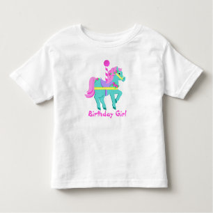 Pony / Geburtstag gestrichen Kleinkind T-shirt