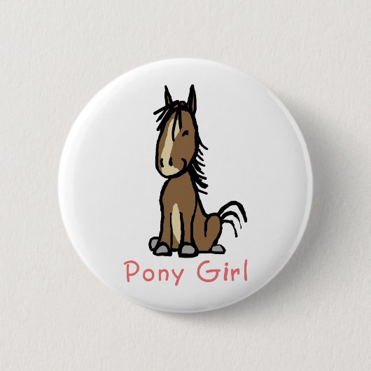 Pony Girl Button (Vorderseite)
