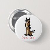 Pony Girl Button (Vorne & Hinten)