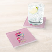 Pony Glasuntersetzer (Schrägansicht)