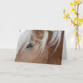 Pony-Grußkarte Karte (Gelbe Blume)