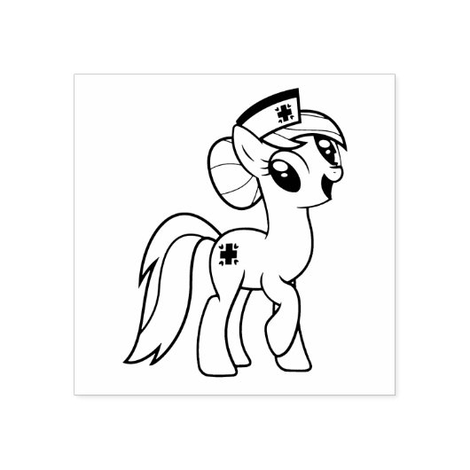 Pony Gummistempel (Prägung)