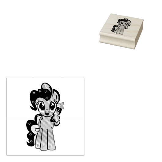 Pony Gummistempel (Stempel)