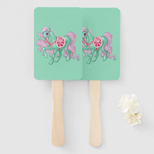 Pony Hand Fan Fächer (Vorne und Hinten)
