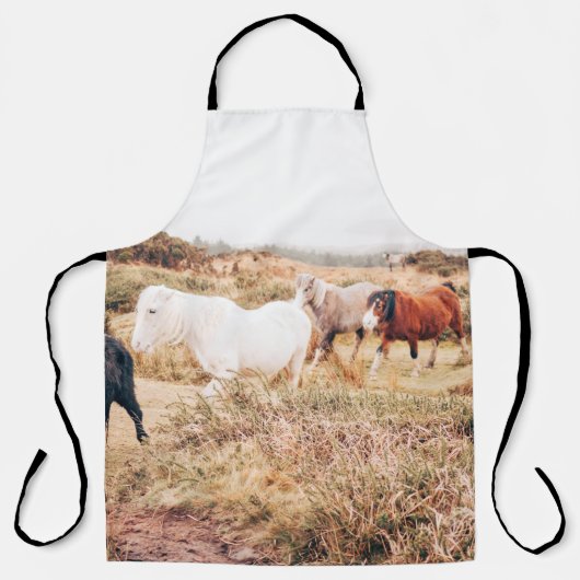 PONY HERDE IN DER HERBSTÜHLE SCHÜRZE (Vorderseite)