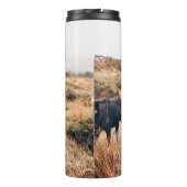 PONY HERDE IN DER HERBSTÜHLE THERMOSBECHER (Rückseite)