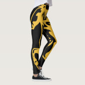 Pony Horse Stallion Steelloh Schulbus gelb Leggings (Rechts)