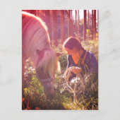 Pony im Wald Postkarte (Vorderseite)