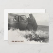 Pony in Car Postcard Postkarte (Vorne/Hinten)