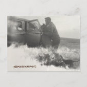 Pony in Car Postcard Postkarte (Vorderseite)