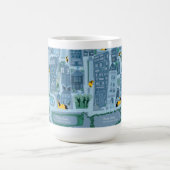 Pony in der Stadt, verloren! Kaffeetasse (Mittel)