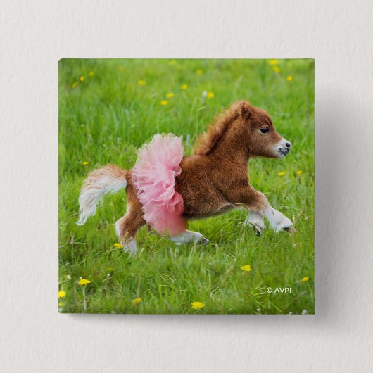 Pony in Tutu Button (Vorderseite)