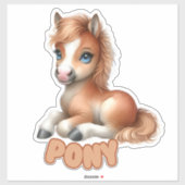 PONY - KINDERZIMMER STICKER (Blatt)