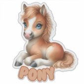 PONY - KINDERZIMMER STICKER (Vorderseite)