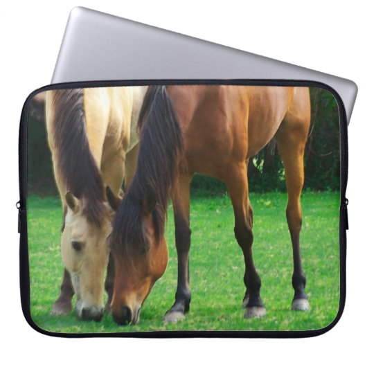 Pony Liebe Notebook-Ärmel Laptopschutzhülle (Vorderseite)