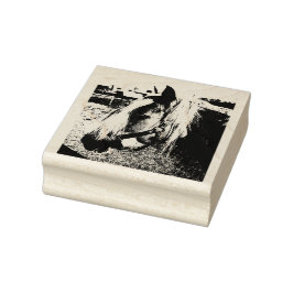 Pony Nah Up Foto Rubber Briefmarke Gummistempel