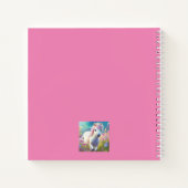 Pony Niedlich Horse Personalisiert Girly Name Notizblock (Rückseite)