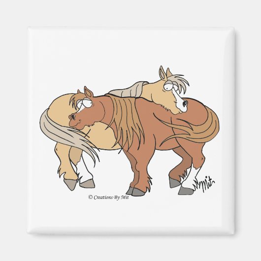 Pony Pals Magnet - White (Vorne)