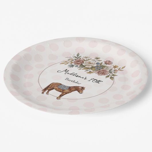 Pony Pappteller (Schrägansicht)