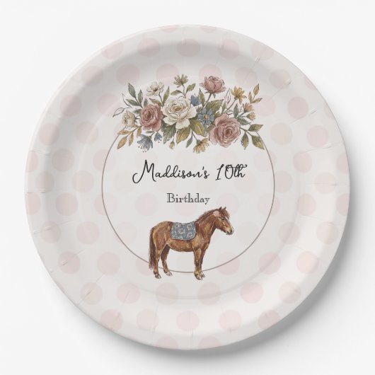 Pony Pappteller (Vorderseite)