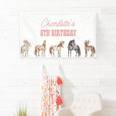 Pony-Party-Banner zum Geburtstag von Pferden Banner (Insitu)