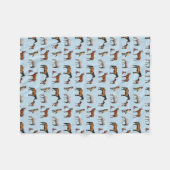 Pony Party Fleece Blanket (Light Blue) (Vorderseite (Horizontal))