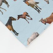 Pony Party Fleece Blanket (Light Blue) (Ecke)