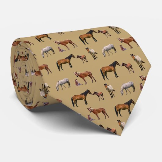 Pony Party Krawatte (Gold) (Gerollt)