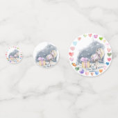 Pony Party Tischkonfetti für Pferdemädchen Konfetti (Vorderseiten)