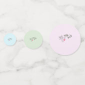 Pony Party Tischkonfetti für Pferdemädchen Konfetti (Rückseiten)