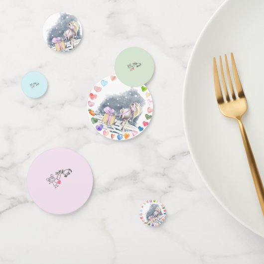 Pony Party Tischkonfetti für Pferdemädchen Konfetti (Gruppe)