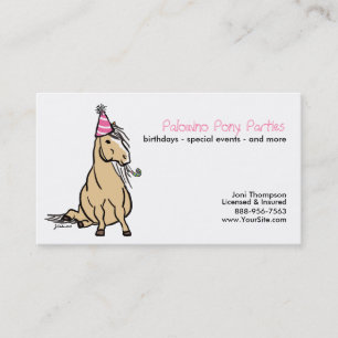 Pony Partys Business Card Visitenkarte