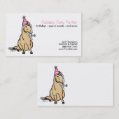 Pony Partys Business Card Visitenkarte (Vorne/Hinten)