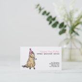 Pony Partys Business Card Visitenkarte (Stehend Vorderseite)
