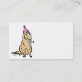 Pony Partys Business Card Visitenkarte (Rückseite)